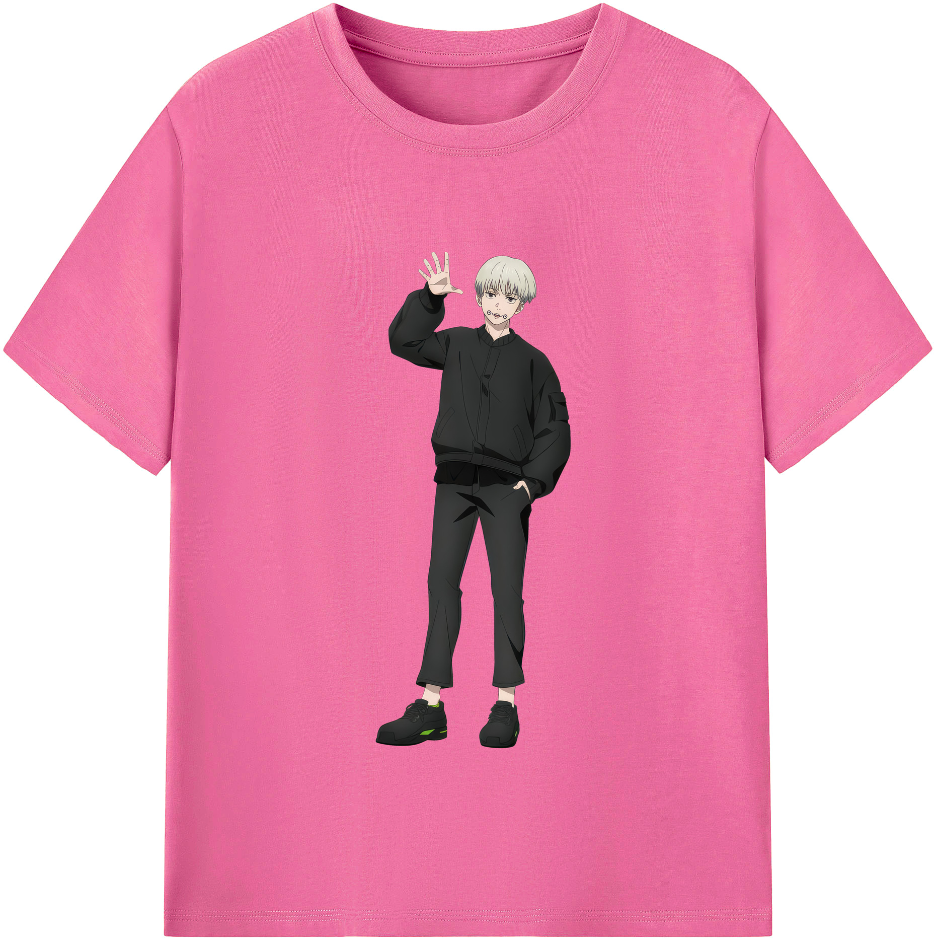 （画像用） 呪術廻戦 Jujutsu Kaisen レディースカジュアルプリントTシャツ（綿100％）